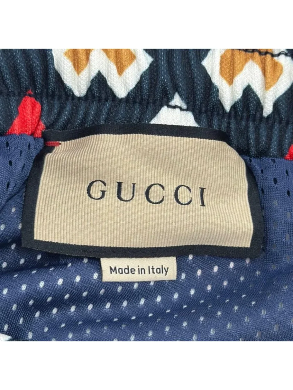 Gucci Square G Heart Print All Over Technical Jersey Shorts